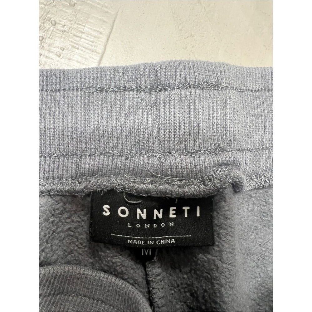 Sonneti Men's Gray Cotton Jogger Pants Size M Drawstring Elastic Waist - Picture 8 of 8